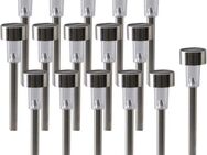 näve LED Gartenleuchte Erdspieß, LED fest integriert, Kaltweiß, Set mit 16 Stück