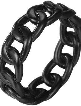 Firetti Fingerring Schmuck Geschenk Edelstahl Ring Damenring Herrenring Panzerkette Color