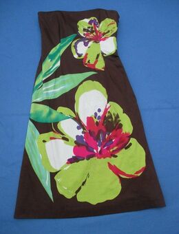NEU mit ETIKETT * Ausgefallen * Blumen * Blüten * Flower- Power * Bustier * Kleid "Coast" Gr. 34, 36- 38/ S * schoko- braun * grün * pink * gelb * weiß * - Riedlingen