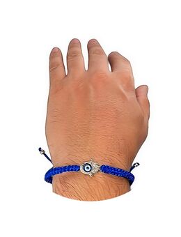 Blaues Armband Hand Motiv mit Nazar Boncuk Auge Blick Armschmuck Modeschmuck 7,90€* - Villingen-Schwenningen
