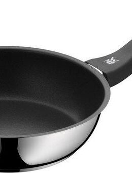 WMF Bratpfanne Devil Edelstahlpfanne Induktion, Cromargan® Edelstahl Rostfrei 18/10, PTFE beschichtet, für alle Herdarten geeignet, Kunststoffgriff