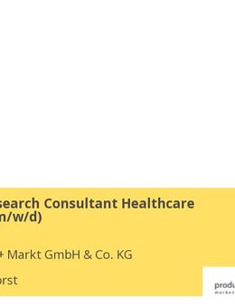 (Senior) Research Consultant Healthcare Research (m/w/d) - Wallenhorst