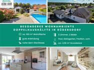 Exclusive ambience on 161 m² in Hennickendorf: Semi-detached house with pool & garden paradise - Rüdersdorf (Berlin)