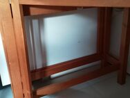 Ikea Klapptisch tolle verwendung Näh Esstisch +++ und ausgeklappt nur halbseitig oder beide Seiten und platzsparend zusammenklappbar mit seitlSchubladen mittig 20€ 2 Mann erforderlich norm Kofferraum - Esslingen (Neckar)