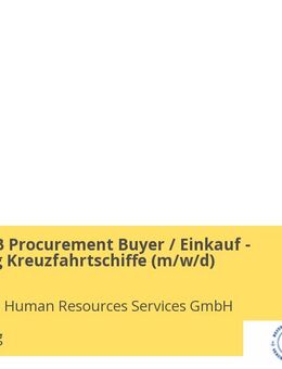 (Junior) F&B Procurement Buyer / Einkauf - Versorgung Kreuzfahrtschiffe (w/m/d) - Hamburg