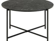ACTONA GROUP Couchtisch Lamoine, Rund, Izmir matt schwarz, rau Melamin, Ø70x42 cm