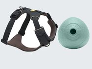 Ruffwear Hundegeschirr + Hundespielzeug Huckama gratis! - Front Range, Basalt Gray Größe M: 69 - 81 cm Brustumfang