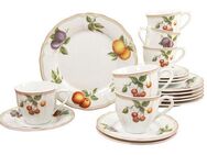 CreaTable Kaffeeservice Geschirr-Set Flora Orchard (18-tlg), 6 Personen, Porzellan, Service, 18 Teile, für 6 Personen