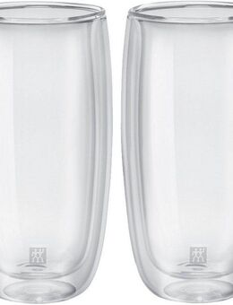 Zwilling Gläser-Set Softdrinkglas Sorrento, 2er Set, Borosilikatglas, doppelwandig, Fassungsvermögen je Glas ca. 475 ml
