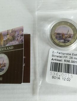 2 €-Farbprobe-Prägung Estland 2011 - Rees