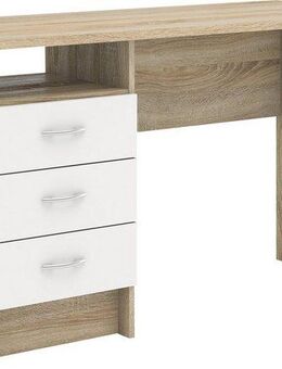 INOSIGN Schreibtisch Function Plus, Arbeitstisch, Bürotisch, Computertisch mit 3 Schubladen, Breite 120 cm, Tiefe 48 cm