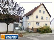 BARRIEREFREIE 4-ZIMMER-WOHNUNG mit Balkon, Doppelgarage und Nebengebäude in Asselfingen zu verkaufen! - Asselfingen