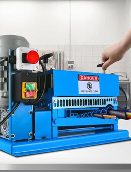 Elektrische Kabelschälmaschine Kabelabisoliermaschine 1,5-38mm Abisoliermaschine 370W Kabelschälmaschine 220V Kabel Abisolierwerkzeug 11 Löcher 10 Klingen Abisolierzange - Wuppertal