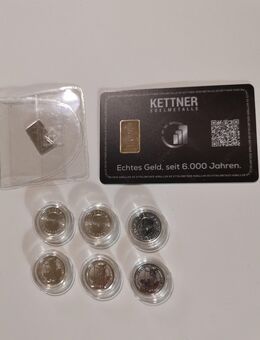 Konvolut aus Silbermünzen Britania und Silberbarren - Neufahrn (Freising)