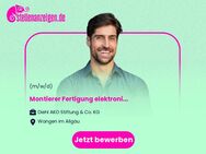 Montierer (m/w/d) Fertigung elektronischer Bauteile – befristet auf ein Jahr - Wangen (Allgäu)