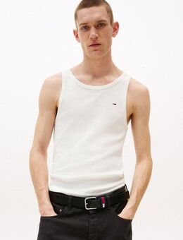 Tommy Jeans Tanktop TJM XSLIM 3 PACK FLAG TANK EXT Mit tiefem Rundhalsausschnitt