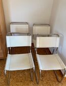 Thonet Freischwinger 4 Stück, weiß S 33 Marcel Breuer, Mart Stam in 42579