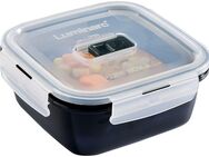 Luminarc Frischhaltedose Black Box, Glas, (Set, 2-tlg), Luft-/wasserdicht/ Clip & Close Verschluss, 76/122 cl