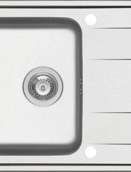 Pyramis Edelstahlspüle, rechteckig, 100/50 cm