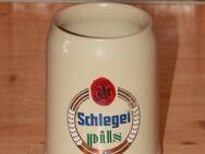 Schlegel Pils Bierkrug Keramik Steinzeug Steingut 0,5 L sehr alt - Borken