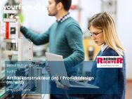 Artikelkonstrukteur (in) / Produktdesign (m/w/d) - Wipperfürth (Hansestadt)