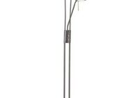 Brilliant LED Deckenfluter Finn, Lesearm, LED fest integriert, Lesearm, H 179 cm, dimmbar, 2500 lm, warmweiß, Metall/Glas, eisen/weiß