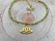 Peridot Edelstein Armband - 18k vergoldet - Zeven Zentrum