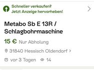 Metabo Sb E 13R / Schlagbohrmaschine gebr. Aber TOP - Hessisch Oldendorf