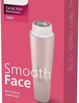 Philips Gesichtsepilierer Series 5000 BRR454/00, mit Spiegel und LED-Licht, inkl. Reinigungsbürste