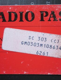 Opel SC 303 Radio Astra F + Pass von GRUNDIG - Witten
