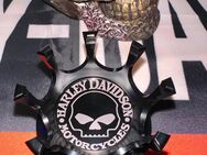 Harley Davidson Tankdeckel Krone Crown Willie G Skull Gravur - Hamm