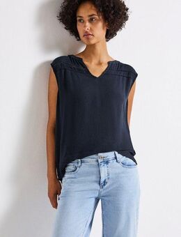 STREET ONE Blusentop mit Crinkle-Struktur