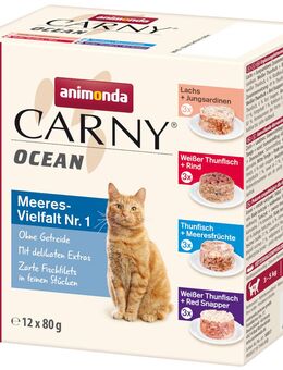 animonda Carny Ocean 12 x 80 g - Ocean Mixpaket 1 (4 Sorten)