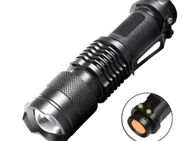 Schwarze Mini Militär Taschenlampe - Radevormwald (Stadt auf der Höhe) Zentrum