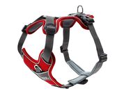 HUNTER Geschirr Divo, rot/grau - Größe S-M: 52-68 cm Brustumfang