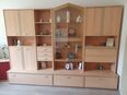 Wohnzimmer Schrankwand mit Glasvitrine in 73447