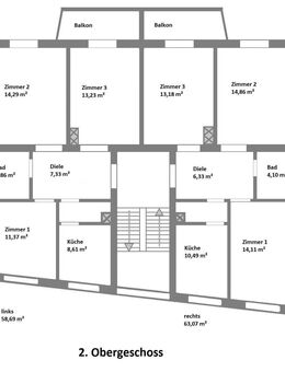WG-Zimmer mit Balkon ab 01.07./01.08.2025 in neu sanierter Wohnung zu vermieten - Würzburg