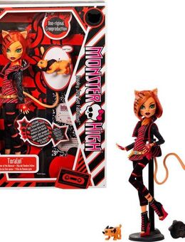 MonsterHigh™ Anziehpuppe Reproduktion der ursprünglichen Toralei-Puppe, mit Tagebuch, Puppenständer und Haustier