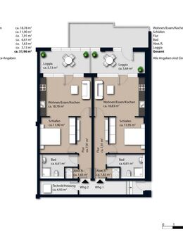 Moderne Duo-Wohnung im Herzen von Oettingen – ideal für Singles oder Zweiparteien! - Oettingen (Bayern)