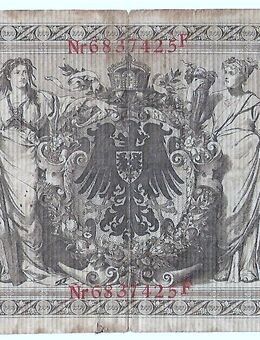 1000 Reichsmark-Schein, Deutsches Reich 1910 - Dresden