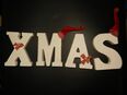 Shabby Chic - Holzbuchstaben "XMAS" weiss weihnachtlich 10,8cm Höhe in 09111