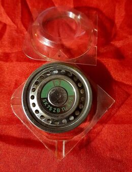 Kohle-Sprechkapsel mit Verpackung für alte, originale Telefone Hersteller FR (Friedrich Reiner) - Niederfischbach