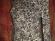 NEUw * Stylisch * edel * Schnee- Leoparden * Animal-Style * Fein-Strick- Pullover "Just Woman" Gr. 36- 38/ S * schwarz * cremè- beige * - Riedlingen