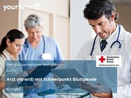 Arzt (m/w/d) mit Schwerpunkt Blutspende - Hagen (Stadt der FernUniversität)