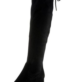MARCO TOZZI Overkneestiefel, Blockabsatz, Stiefel mit Schnürung am Schaftrand