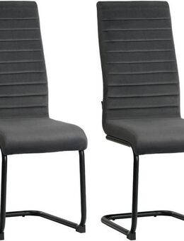 Home affaire Freischwinger ELBACH, TOPSELLER!, OTTOs Choice (Set, 2 St), TOPSELLER!, Polsterstuhl mit Metallgestell, pflegeleichtem Samtvelours