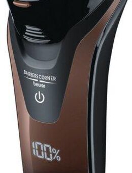 BEURER Elektrorasierer HR 8000 Rotationsrasierer, 2-in-1 Bart- und Kotelettenstyler, Aufsätze: 1, Zur Trocken- und Nassrasur geeignet, inkl. Aufbewahrungstasche