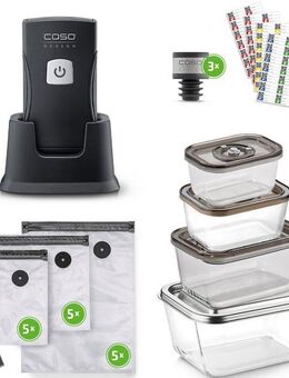 Caso Vakuumierer 1336 Vacu OneTouch Pro Set, 20W