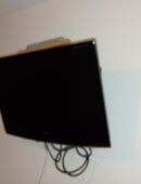 Wand LG Fullhd Fernseher mit Skymaster DX 7 Receiver in 45549