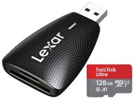 Speicherkartenleser Lexar DUAL, MicroSD & SD Laufwerke, USB 3.1 Typ A, SanDisk Ultra MicroSDXC 128GB mit einer Datenübertragung von bis zu 120MB/s, inklusive SD-Adapter - Fürth